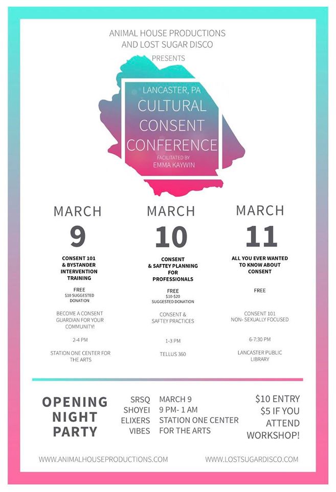 Lancaster Cultural Consent Conference flyer
